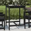 Image de vidaXL Table de jardin noir 82,5x82,5x110 cm bois massif de pin 824085