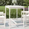 Image de vidaXL Table de jardin blanc 121x82,5x110 cm bois massif de pin824089