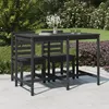 Image de vidaXL Table de jardin gris 159,5x82,5x110 cm bois massif de pin 824097