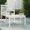 Image de vidaXL Table de jardin blanc 82,5x50,5x45 cm bois massif de pin 824114