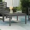 Image de vidaXL Table de jardin gris 82,5x82,5x45 cm bois massif de pin 824122