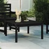 Image de vidaXL Table de jardin noir 82,5x82,5x45 cm bois massif de pin 824124