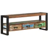 Image de vidaXL Meuble TV 120x30x45 cm Bois massif de récupération351671