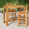 Image de Table de bar de jardin 120x60x105 cm Bois d acacia solide