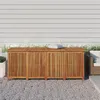 Image de Boîte de rangement de jardin 200x80x75 cm bois massif d acacia