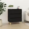 Image de Buffet Noir 60x35x70 cm Bois d ingénierie