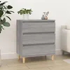 Image de vidaXL Dressoir 60x35x70 cm bewerkt hout grijs sonoma eikenkleurig823046