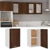 Image de vidaXL Wandkast Lyon 39,5x31x60 cm bewerkt hout bruin eikenkleur826350