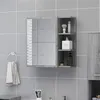 Image de vidaXL Badkamerspiegelkast 62,5x20,5x64 cm bewerkt hout grijs sonoma826352