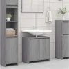 Image de vidaXL Badkamerkast 60x33x61 cm bewerkt hout grijs sonoma eikenkleurig826358