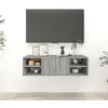 Image de vidaXL Wandschap 102x30x29 cm bewerkt hout grijs sonoma eikenkleurig826364