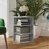 Image de vidaXL Bijzetkast 35x35x55 cm bewerkt hout grijs sonoma eikenkleurig826367