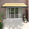 Image de vidaXL Luifel uittrekbaar 3,5x2,5 m stof en aluminium geel en wit3154607
