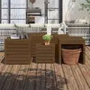Image de vidaXL Ensemble de boîtes de jardin 4 pcs marron miel bois pin massif 3154669