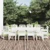 Image de vidaXL 11-delige Tuinset massief grenenhout wit3154720