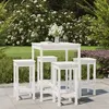 Image de vidaXL Ensemble de bar de jardin 5 pcs blanc bois massif de pin, ensemble de bar, ensemble de meubles, ensemble de bar 3154731