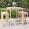 Image de Salon de jardin Vidaxl bois massif bois 5 pieces 121.0 x 82.5 x 110
