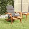 Image de Chaise de jardin Adirondack avec coussins bois massif d acacia