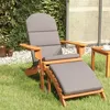 Image de Chaise de jardin Adirondack et repose pieds bois massif acacia