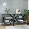 Image de vidaXL Bijzettafels 2 st 40x42x50 cm bewerkt hout grijs sonoma eiken825779