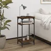 Image de Table d appoint Chêne fumé 40x30x75 cm Bois d ingénierie