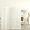 Image de vidaXL Kamerscherm inklapbaar 4 panelen Japanse stijl 160x170 cm wit352088