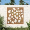 Image de vidaXL Wanddecoratie tuin esdoornbladontwerp 55x55 cm cortenstaal824480