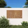Image de vidaXL Décoration murale jardin 105x55cm acier corten design d'horizon 824497