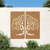 Image de vidaXL Décorations murales jardin 2 pcs 105x55 cm design d'arbre 824510