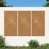 Image de vidaXL Wanddecoratie tuin 3 st zonontwerp 105x55 cm cortenstaal824512
