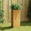 Image de vidaXL Jardinière 40x34,5x75 cm acier corten 824546