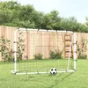 Image de Filet de rebond de football blanc noir 184x61x123 cm acier PE