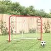 Image de Vidaxl But de Hockey, Avec Filet, Rouge et Blanc, 153X60X118 Cm
