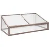 Image de vidaXL Serre Gris 110x58,5x39 cm Bois de sapin