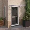 Image de Auvent de porte Gris et transparent 122x90 cm Polycarbonate