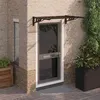 Image de Auvent de porte Noir 122x90 cm Polycarbonate