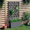Image de vidaXL Jardinière en treillis Gris 65x33x135 cm WPC 362577