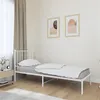 Image de vidaXL Bedframe met hoofdbord metaal wit 80x200 cm350922