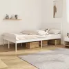Image de vidaXL Bedframe met hoofdbord metaal wit 120x200 cm350929