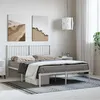 Image de vidaXL Bedframe met hoofdbord metaal wit 135x190 cm350930