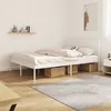 Image de vidaXL Bedframe met hoofdbord metaal wit 140x200 cm350932