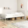 Image de vidaXL Bedframe met hoofd- en voeteneinde metaal wit 160x200 cm350952