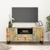 Image de vidaXL Meuble TV, Armoire de Télévision avec Tiroir et Étagère, Meuble Télé avec Compartiment Salon, Rustique, Bois de Récupération et d'Ingénierie