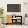 Image de vidaXL Tv-meubel 80x33x46 cm massief mangohout en bewerkt hout351962