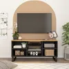 Image de Meuble TV 100x33x46 cm bois de manguier et d ingénierie