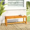 Image de vidaXL Tuinbank 110x35x45 cm massief acaciahout319419