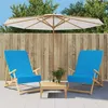 Image de vidaXL Strandhanddoeken 2 st 400 g/m² 60x135 cm stof turquoise362679