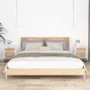 Image de vidaXL Tables de chevet 2pcs blanc 40x30x55,5cm bois ingénierie et fer352092