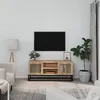 Image de Meuble TV 105x30x45 cm bois d ingénierie et fer