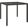 Image de vidaXL, Table de jardin + table de balcon, Alivia (90 x 90 x 75 cm)